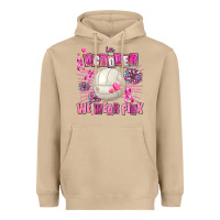 Mushroom in october we wear pink volleyball Heavyweight Hoodie - AdoDesignShop