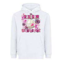 White in october we wear pink volleyball Heavyweight Hoodie - AdoDesignShop