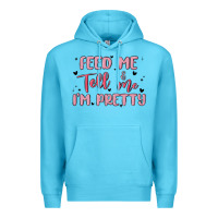 Ocean Blue feed me and tell me im pretty Premium Hoodie - MaliasSmallBusiness