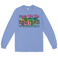 Colony Blue fancy like the race track on a date night Long Sleeve Tee - Zillion Design Studio