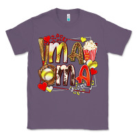 Lavender mama softball baseball with popcorn Classic Tee - texasbilliewilder