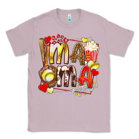 Lilac mama softball baseball with popcorn Classic Tee - texasbilliewilder