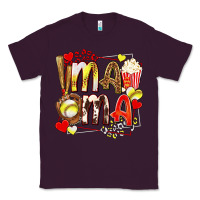 Plum mama softball baseball with popcorn Classic Tee - texasbilliewilder