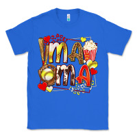 True Royal mama softball baseball with popcorn Classic Tee - texasbilliewilder