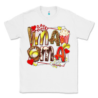 White mama softball baseball with popcorn Classic Tee - texasbilliewilder