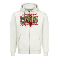 Oatmeal Heather la mama mos chingona Zipper Hoodie - CTS Tumbler Store