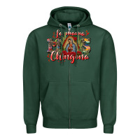 Sports Green la mama mos chingona Zipper Hoodie - CTS Tumbler Store