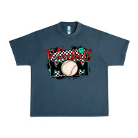 Midnight Navy baseball mom Urban Heavy Tee - MaliasSmallBusiness