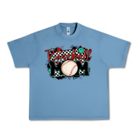 Pebble Blue baseball mom Urban Heavy Tee - MaliasSmallBusiness