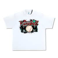 White baseball mom Urban Heavy Tee - MaliasSmallBusiness