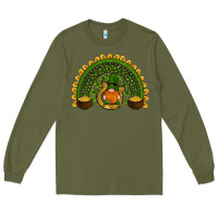 Army Green st patricks day rainbow Long Sleeve Tee - RanaPortraitStore
