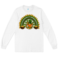 White st patricks day rainbow Long Sleeve Tee - RanaPortraitStore