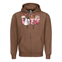 Chestnut wedding bride coffee cups Zipper Hoodie - Zillion Design Studio