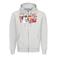 Dove Grey wedding bride coffee cups Zipper Hoodie - Zillion Design Studio