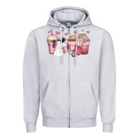 Heather Grey wedding bride coffee cups Zipper Hoodie - Zillion Design Studio