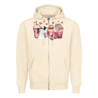 Sandshell wedding bride coffee cups Zipper Hoodie - Zillion Design Studio
