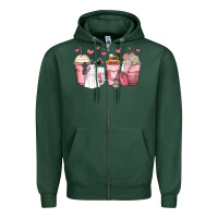 Sports Green wedding bride coffee cups Zipper Hoodie - Zillion Design Studio