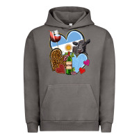 Pigment Tornado Argentina hearts Urban Hoodie - NancyCooperArtShop