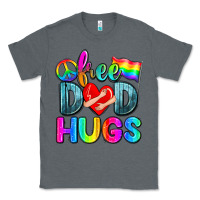 Charcoal Heather free dad hugs Classic Tee - Zillion Design Studio