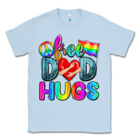 Dusty Blue free dad hugs Classic Tee - Zillion Design Studio