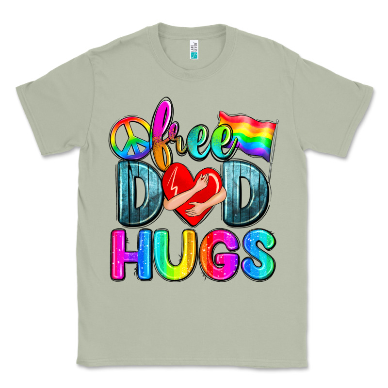 Free Dad Hugs Classic Tee by Zillion Design Studio | Teevron