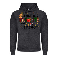 Vintage Black santa's favorite teacher Vintage Hoodie - AdoDesignShop