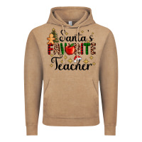Vintage Coffee santa's favorite teacher Vintage Hoodie - AdoDesignShop