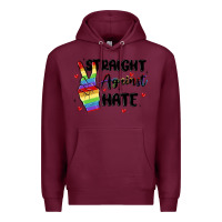 Burgundy gay pride Premium Hoodie - MaliasSmallBusiness