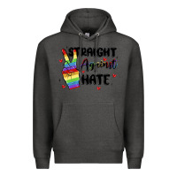 Charcoal Heather gay pride Premium Hoodie - MaliasSmallBusiness