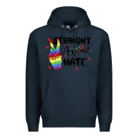 Navy gay pride Premium Hoodie - MaliasSmallBusiness