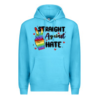 Ocean Blue gay pride Premium Hoodie - MaliasSmallBusiness