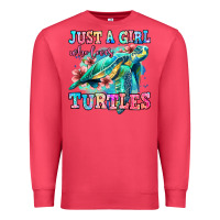 Cardinal just a girl who loves turtles Premium Sweatshirt - Jasminsmagicworld