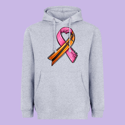 Breast Cancer Sport Ribbons Heavyweight Hoodie Designed By Adodesignshop