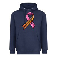 Navy breast cancer sport ribbons Heavyweight Hoodie - AdoDesignShop