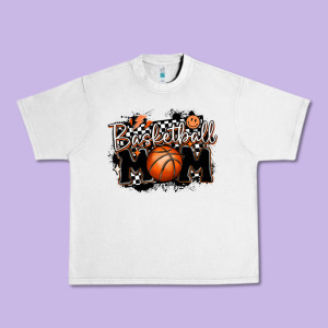 Basketball Mom Urban Heavy Tee Designed By Maliassmallbusiness