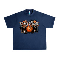 Navy basketball mom Urban Heavy Tee - MaliasSmallBusiness