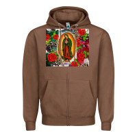 Chestnut Lady of Guadalupe Zipper Hoodie - CTS Tumbler Store