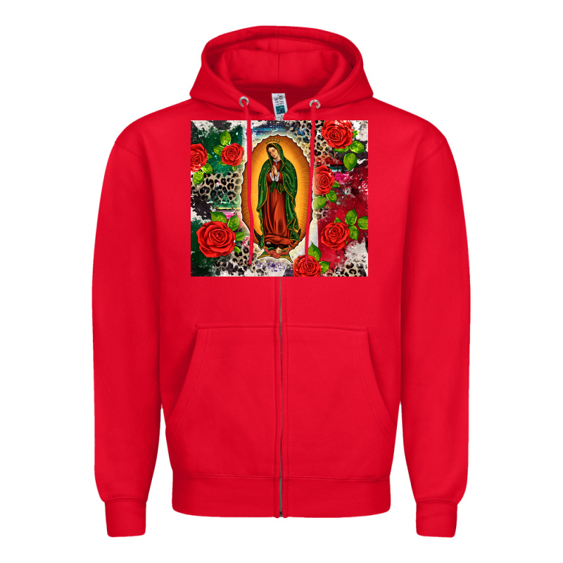 Lady Of Guadalupe Zipper Hoodie by CTS Tumbler Store | Teevron