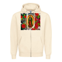 Sandshell Lady of Guadalupe Zipper Hoodie - CTS Tumbler Store
