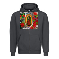 Smoke Lady of Guadalupe Zipper Hoodie - CTS Tumbler Store