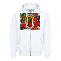 White Lady of Guadalupe Zipper Hoodie - CTS Tumbler Store