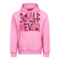 Fuchsia Pink call me never Urban Hoodie - NancyCooperArtShop