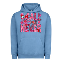 Pigment Pebble Blue call me never Urban Hoodie - NancyCooperArtShop
