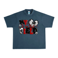Midnight Navy my heart is on that field soccer Urban Heavy Tee - MaliasSmallBusiness
