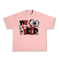 Salmon my heart is on that field soccer Urban Heavy Tee - MaliasSmallBusiness