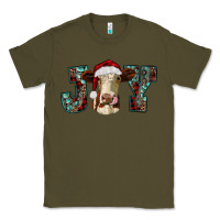 Army Green christmas joy with heifer cow Classic Tee - RanaPortraitStore