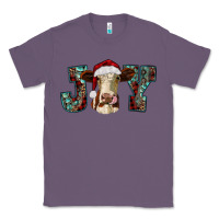 Lavender christmas joy with heifer cow Classic Tee - RanaPortraitStore