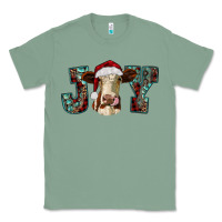 Sage christmas joy with heifer cow Classic Tee - RanaPortraitStore