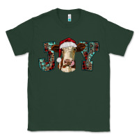 Sports Green christmas joy with heifer cow Classic Tee - RanaPortraitStore