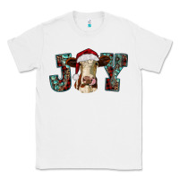 White christmas joy with heifer cow Classic Tee - RanaPortraitStore